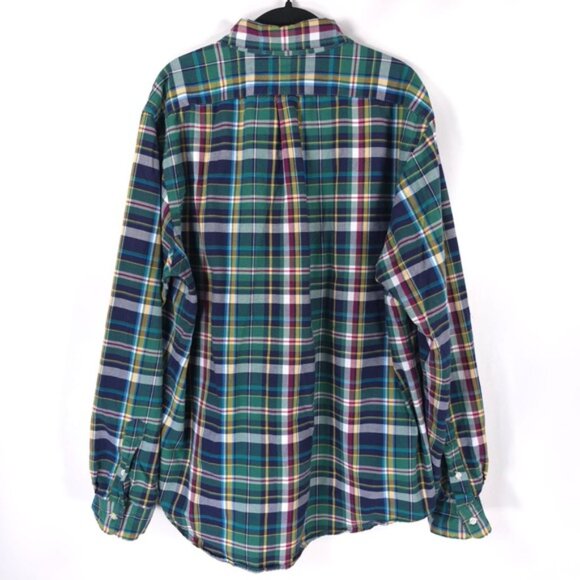 RALPH LAUREN Men’s CLASSIC FIT Button Down LS Green Multi Plaid Shirt Size XL - Picture 3 of 11